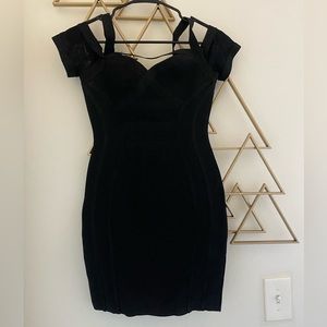 Black body con mini dress